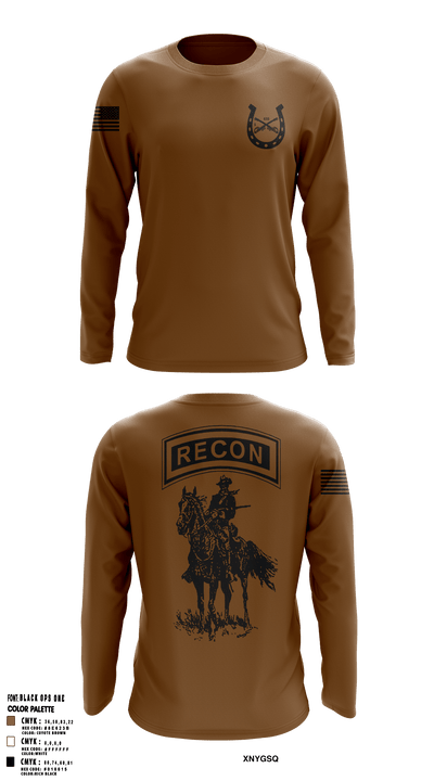 1-635th Scout Platoon 89807222 Long Sleeve Performance Shirt - 4