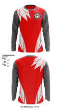 North Senior High School Gymnastics 87380048 Long Sleeve Performance Shirt - 1