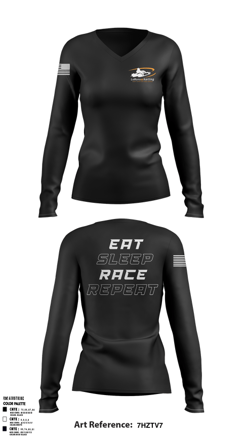 Women's Long Sleeve Vneck Shirt, , , Teamtime, Team time, sublimation, custom sports apparel, team uniforms, spirit wear, spiritwear, sports uniforms, custom shirts, team store, custom team store, fundraiser sports, apparel fundraiser
