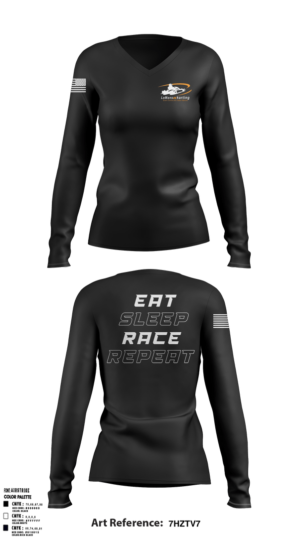 Women's Long Sleeve Vneck Shirt, , , Teamtime, Team time, sublimation, custom sports apparel, team uniforms, spirit wear, spiritwear, sports uniforms, custom shirts, team store, custom team store, fundraiser sports, apparel fundraiser