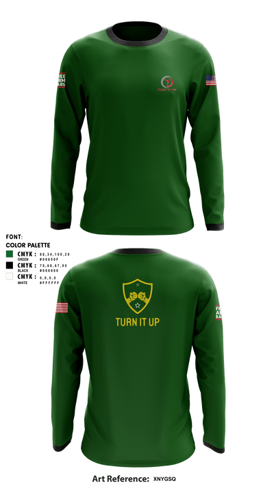 Turn It Up 82957120 Long Sleeve Rash Guard Shirt - 1