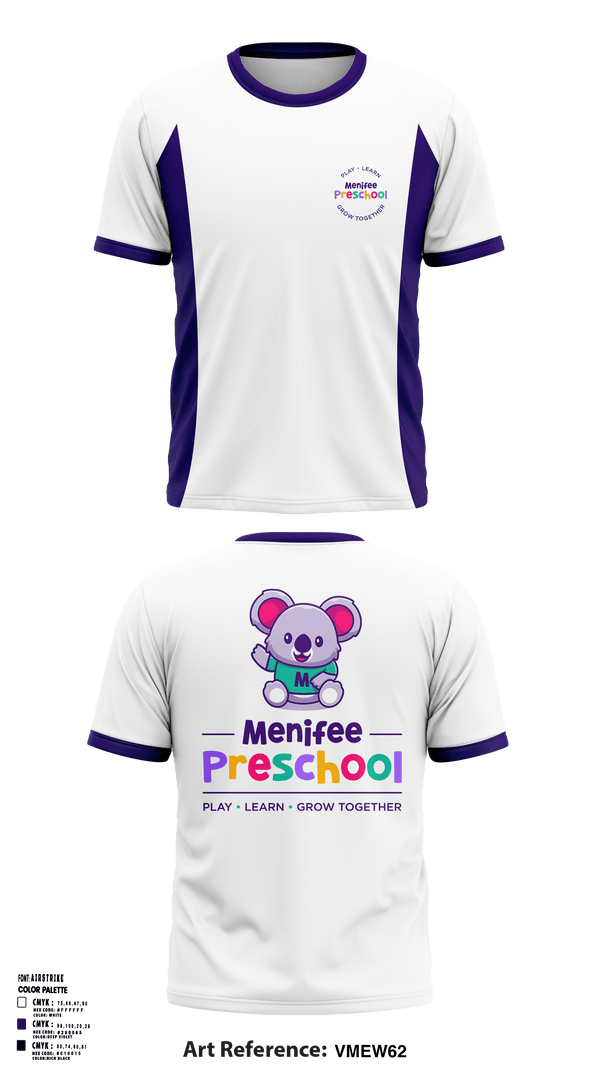 Short Sleeve Performance Shirt, Menifee Preschool, Spirit Store, Teamtime, Team time, sublimation, custom sports apparel, team uniforms, spirit wear, spiritwear, sports uniforms, custom shirts, team store, custom team store, fundraiser sports, apparel fundraiser