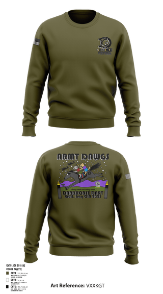Crew Neck Sweatshirt, , Army, Teamtime, Team time, sublimation, custom sports apparel, team uniforms, spirit wear, spiritwear, sports uniforms, custom shirts, team store, custom team store, fundraiser sports, apparel fundraiser