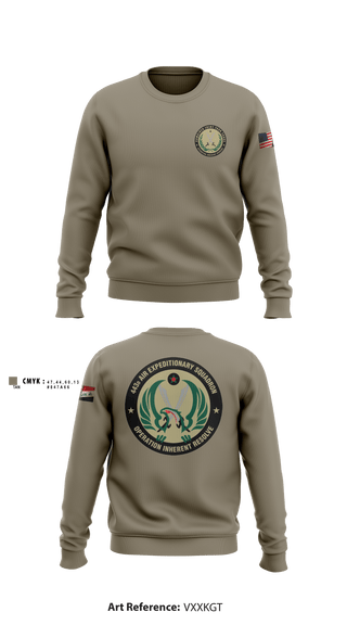 Crew Neck Sweatshirt, 443 AES, Air Force, Teamtime, Team time, sublimation, custom sports apparel, team uniforms, spirit wear, spiritwear, sports uniforms, custom shirts, team store, custom team store, fundraiser sports, apparel fundraiser