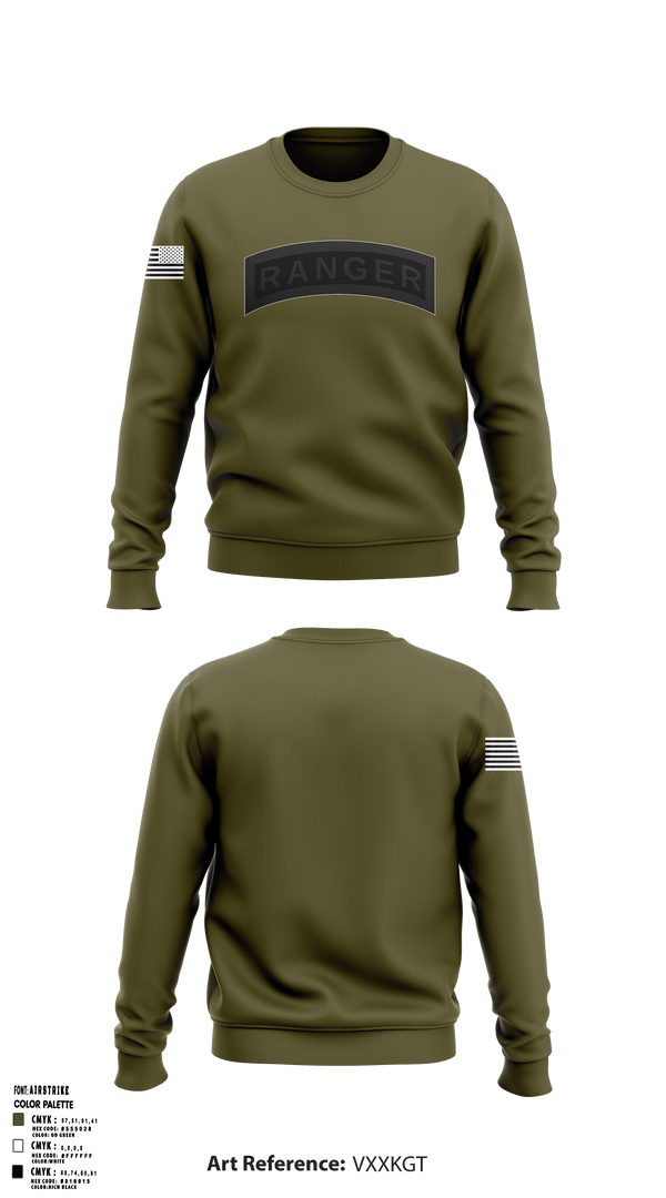 Crew Neck Sweatshirt, , Army, Teamtime, Team time, sublimation, custom sports apparel, team uniforms, spirit wear, spiritwear, sports uniforms, custom shirts, team store, custom team store, fundraiser sports, apparel fundraiser