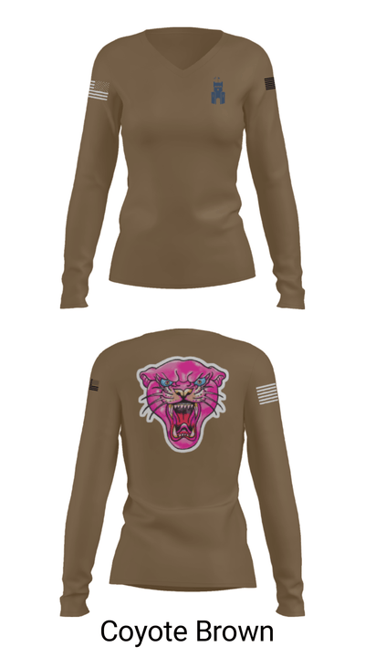 The Citadel 89582044 Women's Long Sleeve V-neck Shirt - 37