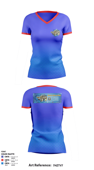 DG’s SHINY DETAILING LLC 41357524 Women's Short Sleeve V-neck Shirt - 1
