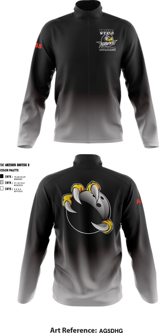 Fleece Jacket, Volcano Vista Hawks, Bowling, Teamtime, Team time, sublimation, custom sports apparel, team uniforms, spirit wear, spiritwear, sports uniforms, custom shirts, team store, custom team store, fundraiser sports, apparel fundraiser