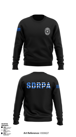 Crew Neck Sweatshirt, SDRPA, Police, Teamtime, Team time, sublimation, custom sports apparel, team uniforms, spirit wear, spiritwear, sports uniforms, custom shirts, team store, custom team store, fundraiser sports, apparel fundraiser