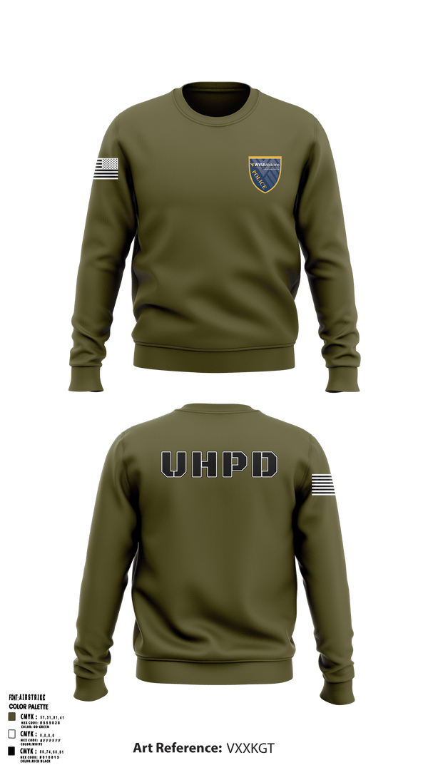 Crew Neck Sweatshirt, , Police, Teamtime, Team time, sublimation, custom sports apparel, team uniforms, spirit wear, spiritwear, sports uniforms, custom shirts, team store, custom team store, fundraiser sports, apparel fundraiser