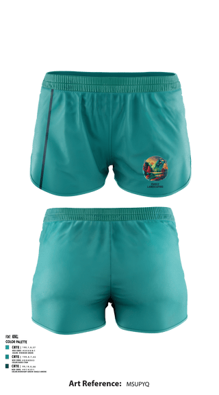 Women's Shorts, Family’s Landscaping, , Teamtime, Team time, sublimation, custom sports apparel, team uniforms, spirit wear, spiritwear, sports uniforms, custom shirts, team store, custom team store, fundraiser sports, apparel fundraiser