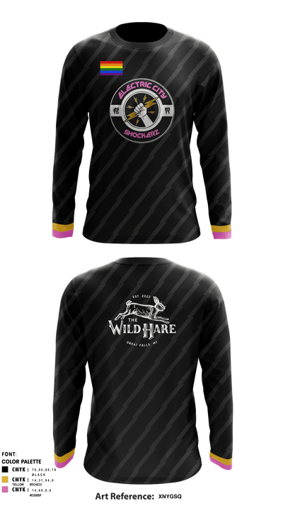 Electric city shockerz 55018985 Long Sleeve Performance Shirt - 3
