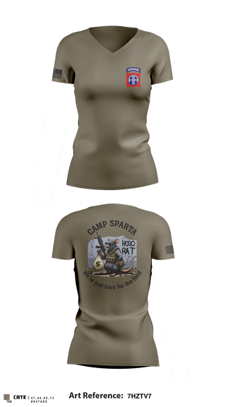 Women's Short Sleeve Vneck Shirt, 82nd, Army, Teamtime, Team time, sublimation, custom sports apparel, team uniforms, spirit wear, spiritwear, sports uniforms, custom shirts, team store, custom team store, fundraiser sports, apparel fundraiser