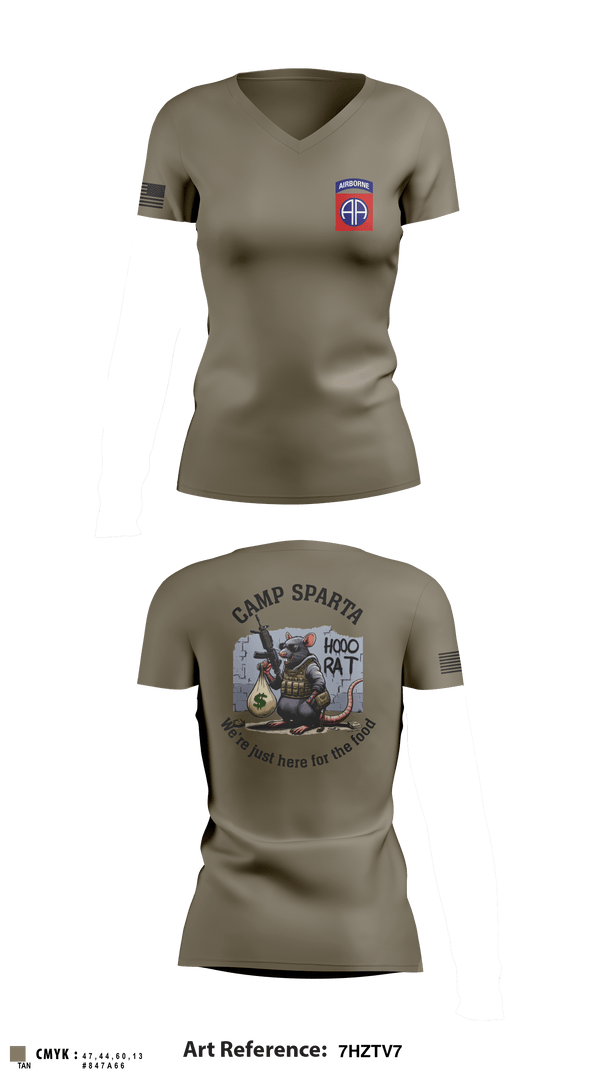Women's Short Sleeve Vneck Shirt, 82nd, Army, Teamtime, Team time, sublimation, custom sports apparel, team uniforms, spirit wear, spiritwear, sports uniforms, custom shirts, team store, custom team store, fundraiser sports, apparel fundraiser