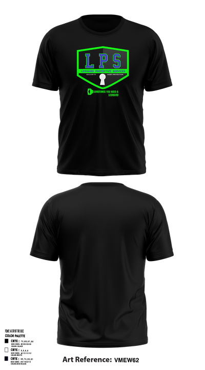 Leonard protective services 45761942 Short Sleeve Performance Shirt - 1