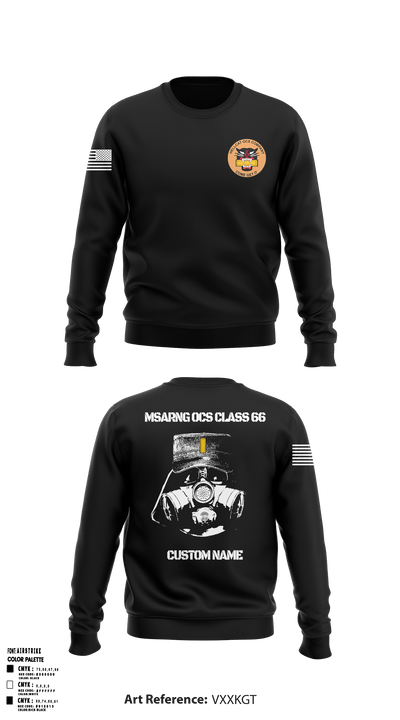 MSARNG OCS Class 66 93679555 Crew Neck Sweatshirt - 52