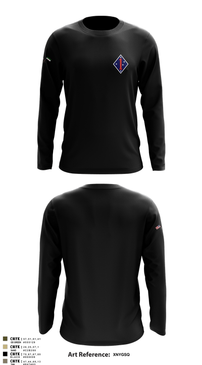 1 marine division fwd 62335436 Long Sleeve Performance Shirt - 1