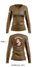 Alpha Company 205th MI BN 42237898 Women's Long Sleeve V-neck Shirt - 8