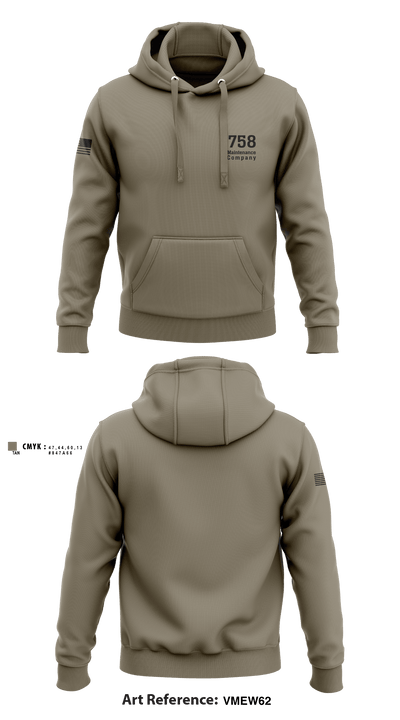 758 Maintenance Company 91788378 Hoodie - 2