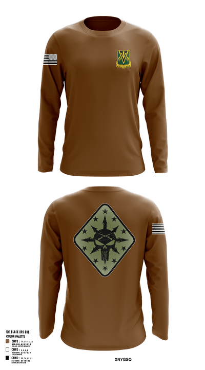 C Co 1-635th AR 23122236 Long Sleeve Performance Shirt - 4