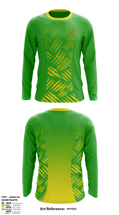 Zwolle Lady Hawks 64461560 Long Sleeve Shooting Shirt - 1