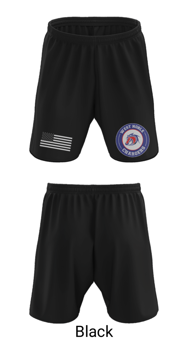 Athletic Shorts With Pockets, West Noble High School Gymnastics, Spirit Store, Teamtime, Team time, sublimation, custom sports apparel, team uniforms, spirit wear, spiritwear, sports uniforms, custom shirts, team store, custom team store, fundraiser sports, apparel fundraiser