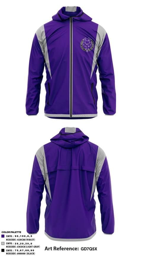 Windbreaker, Pontiac High School Basketball, Men's Basketball, Teamtime, Team time, sublimation, custom sports apparel, team uniforms, spirit wear, spiritwear, sports uniforms, custom shirts, team store, custom team store, fundraiser sports, apparel fundraiser