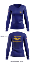 Calumet Post 87 18423846 Women's Long Sleeve V-neck Shirt - 1