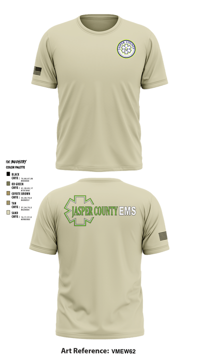 Jasper County EMS 69252235 Short Sleeve Performance Shirt - 5