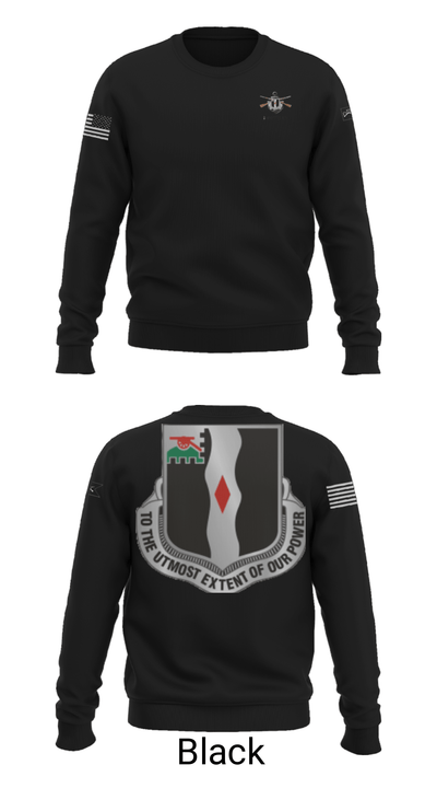 3rd Battalion 60th infantry Regiment River Raiders 94205182 Crew Neck Sweatshirt - 18
