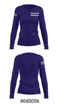 Westerly Bulldogs 34109331 Women's Long Sleeve V-neck Shirt - 20