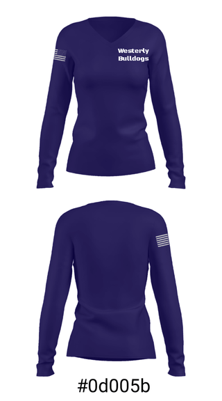 Women's Long Sleeve Vneck Shirt, Westerly Bulldogs, Men's Basketball, Teamtime, Team time, sublimation, custom sports apparel, team uniforms, spirit wear, spiritwear, sports uniforms, custom shirts, team store, custom team store, fundraiser sports, apparel fundraiser