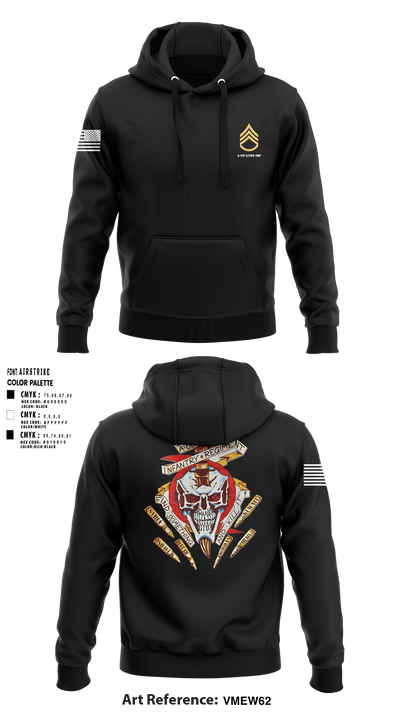 A Co 1/155 INF 63246466 Hoodie - 1
