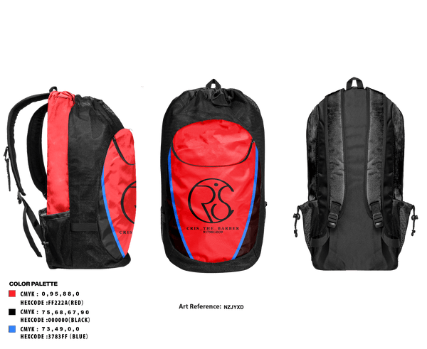 Gear Bag, Cris_the_barber, E-Sports, Teamtime, Team time, sublimation, custom sports apparel, team uniforms, spirit wear, spiritwear, sports uniforms, custom shirts, team store, custom team store, fundraiser sports, apparel fundraiser