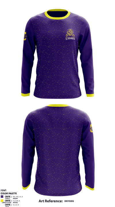 Columbia Central High School Golf 6708728 Long Sleeve Performance Shirt - 1