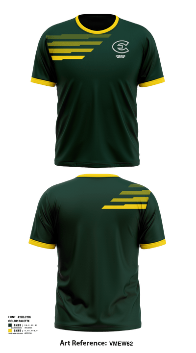 Evergreen High School Wrestling 14031205 Short Sleeve Rash Guard Shirt - 1