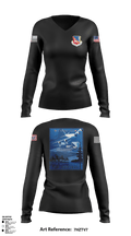 157th Air Refueling Wing 27626920 Women's Long Sleeve V-neck Shirt - 1