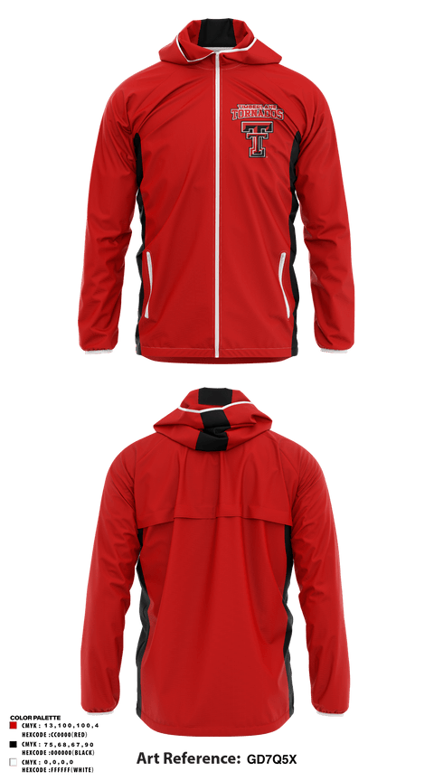Windbreaker, Timberlane Tornados, Football, Teamtime, Team time, sublimation, custom sports apparel, team uniforms, spirit wear, spiritwear, sports uniforms, custom shirts, team store, custom team store, fundraiser sports, apparel fundraiser