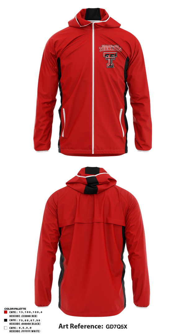 Windbreaker, Timberlane Tornados, Football, Teamtime, Team time, sublimation, custom sports apparel, team uniforms, spirit wear, spiritwear, sports uniforms, custom shirts, team store, custom team store, fundraiser sports, apparel fundraiser