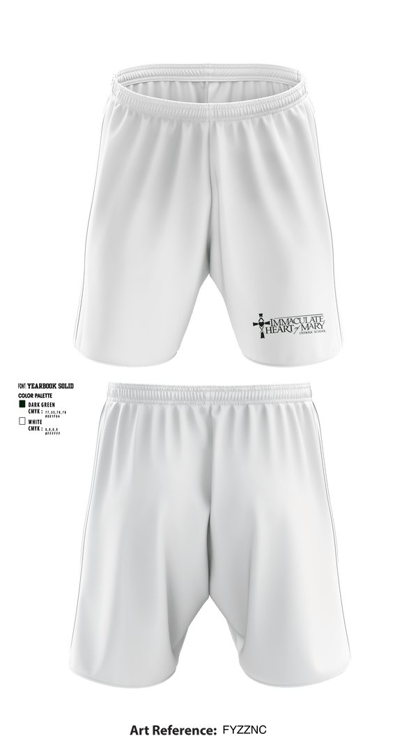 Athletic Shorts With Pockets, Immaculate Heart Of Mary School, Spirit Store, Teamtime, Team time, sublimation, custom sports apparel, team uniforms, spirit wear, spiritwear, sports uniforms, custom shirts, team store, custom team store, fundraiser sports, apparel fundraiser