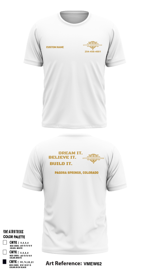 Short Sleeve Performance Shirt, Sutton Construction, , Teamtime, Team time, sublimation, custom sports apparel, team uniforms, spirit wear, spiritwear, sports uniforms, custom shirts, team store, custom team store, fundraiser sports, apparel fundraiser