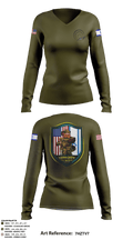 13th Missile Defense Battery 67217504 Women's Long Sleeve V-neck Shirt - 4