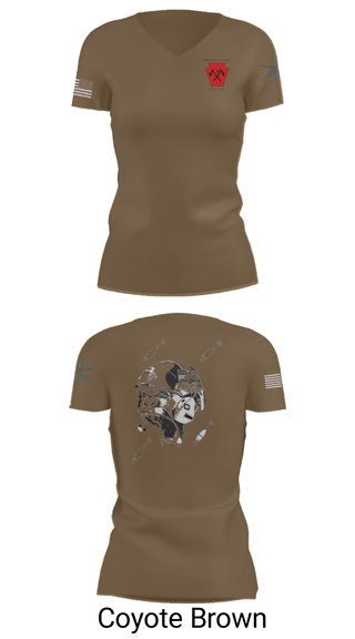 Women's Short Sleeve Vneck Shirt, , National Guard, Teamtime, Team time, sublimation, custom sports apparel, team uniforms, spirit wear, spiritwear, sports uniforms, custom shirts, team store, custom team store, fundraiser sports, apparel fundraiser