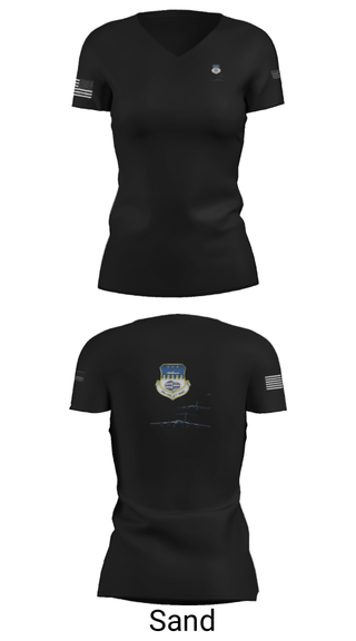 Women's Short Sleeve Vneck Shirt, , Air Force, Teamtime, Team time, sublimation, custom sports apparel, team uniforms, spirit wear, spiritwear, sports uniforms, custom shirts, team store, custom team store, fundraiser sports, apparel fundraiser