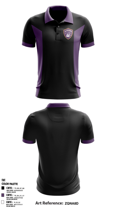 Downtown College Prep - El Primero High School 63396223 Short Sleeve Performance Polo - 2