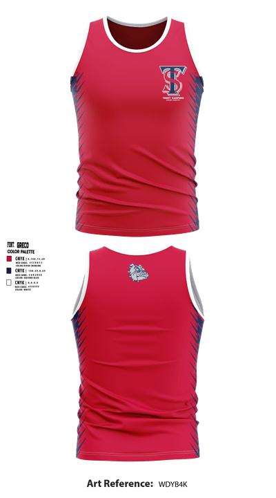Terry Sanford High School Cross Country 57876739 Tank Top - 1