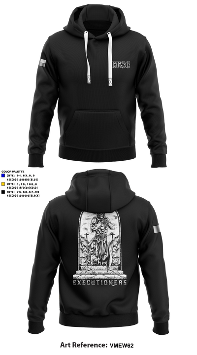 E CO. 8TH ENGINEER BATTALION 25810493 Hoodie - 3