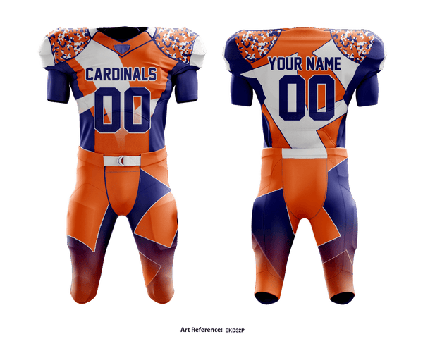 Football Jersey, Cardinals Football, Football, Teamtime, Team time, sublimation, custom sports apparel, team uniforms, spirit wear, spiritwear, sports uniforms, custom shirts, team store, custom team store, fundraiser sports, apparel fundraiser