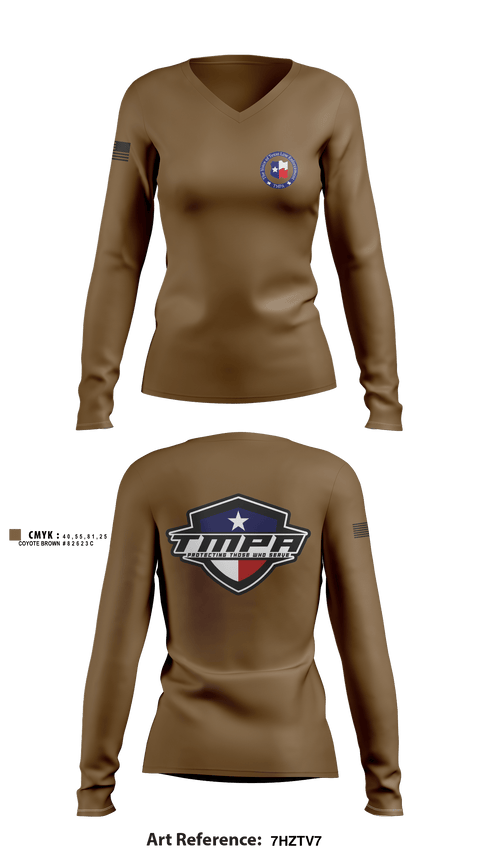 Women's Long Sleeve Vneck Shirt, , Police, Teamtime, Team time, sublimation, custom sports apparel, team uniforms, spirit wear, spiritwear, sports uniforms, custom shirts, team store, custom team store, fundraiser sports, apparel fundraiser