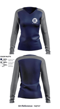 Kent Island Baseball 20036051 Women's Long Sleeve V-neck Shirt - 2